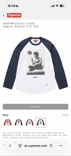 Supreme larry clark sequin - supreme,