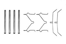 BRAKE PAD FITTING KIT PFK208 TRW for TOYOTA LAND CRUISER LAND CRUISER Hardtop