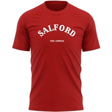Salford Mens T Shirt shirt Football Sports Event Him City FC Club Footy Suppo...