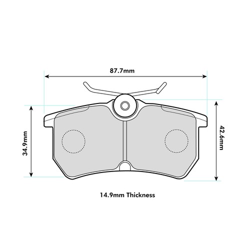 Ferodo ds2500 rear brake pads - ferodo,