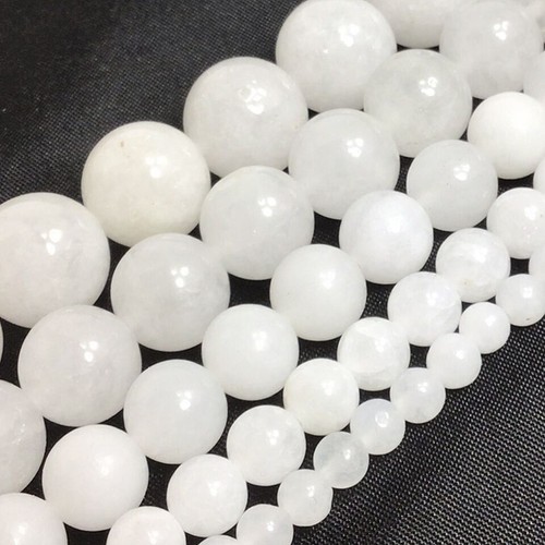 White jade round beads - jade,