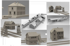 Train Stations, Water Tower, Signal Box, Station Shed ++ Europe 1/72  Scale WW2