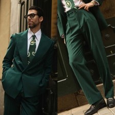 Men's Green Suit Double