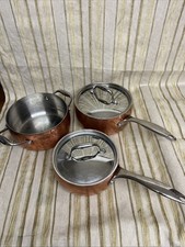 3 X LA CUCINA COPPER TRIPLY