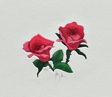 Double Rose - S/N Etching by