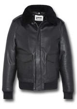 Schott black leather flight - a2,