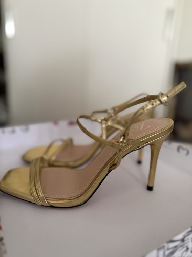 Sandals zara women gold - zara,
