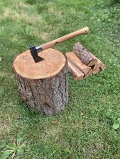 Large Firewood Chopping Block, Log, Kindling Splitting Stump