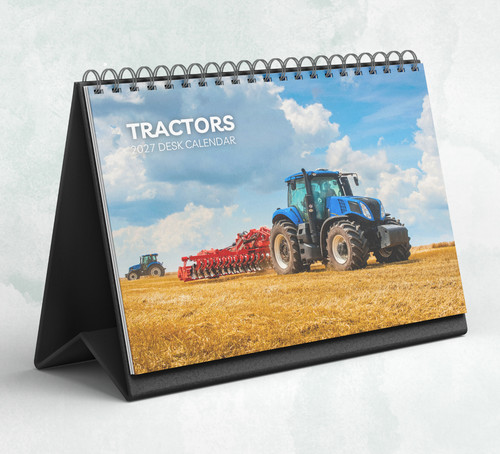 Tractors desk calendar - tractors,