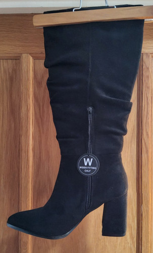 Black faux suede - faux, fitting