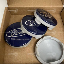 Blue Wheel Center Caps Set For