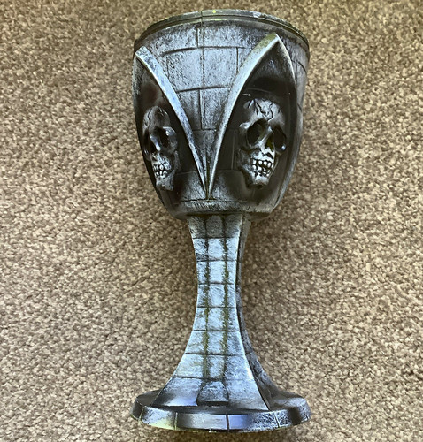 Gothic skull plastic goblet - skull,