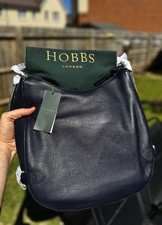 Hobbs Cleveland Leather Shoulder Bag – Navy