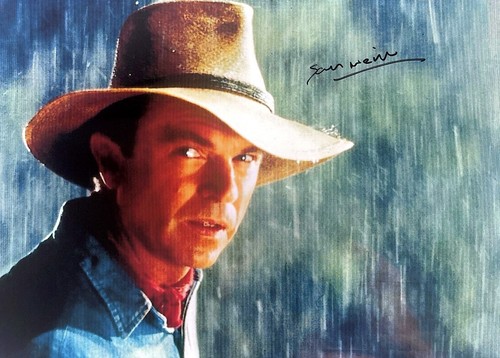 Sam neill signed jurassic - sam,