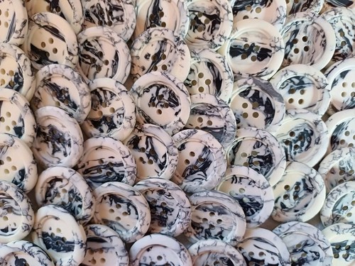 25mm ivory white black - x,