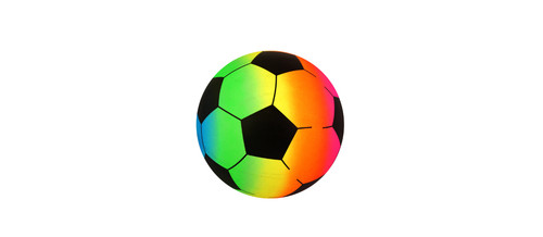 Rainbow football ball - football, kids