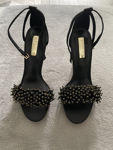 Office london black - black, satin