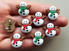Craft Buttons SEW CUTE SNOWMEN
