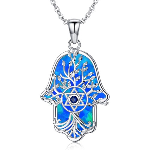 Koyekei hamsa necklace for - hamsa,
