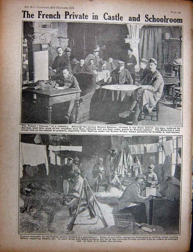 Old antique print ww1 - old,