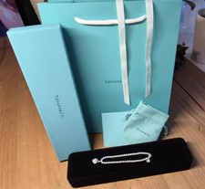 Tiffany & Co Silver Bead Bracelet 20cm – Heart Tag Charm