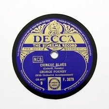 GEORGE FORMBY "Chinese Laundry Blues / Do De O Do" 1932 DECCA F-3079 [78 RPM]