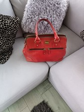 Modalu red leather handbag bag
