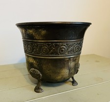 Vintage Brass Planter Pot