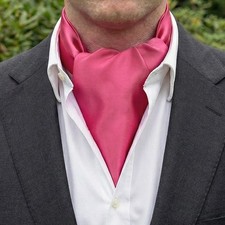 Hot Pink Ascot Cravat | Men's