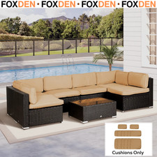 Cushion Covers Rattan Sofa Set