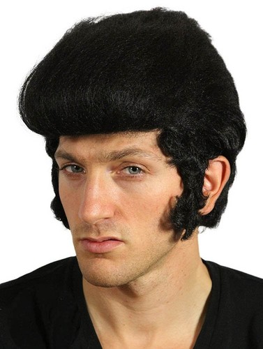 Elvis costume wig black - costume, –