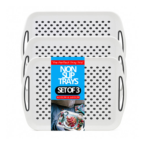 Pack non slip serving trays - 3,