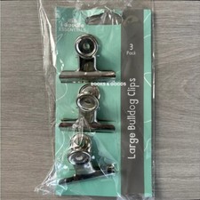 3 Large BULLDOG CLIPS Strong