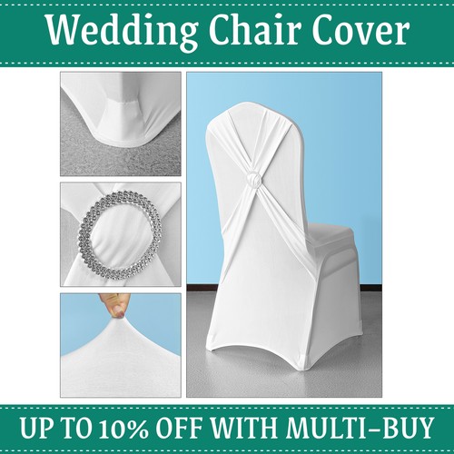 White spandex chair - spandex, covers