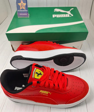 PUMA Scuderia Ferrari Ca Match Lace Up  Mens Red Sneakers Casual Shoes UK 9.5