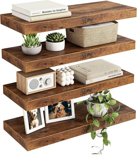 Set floating wall shelves - of, 4