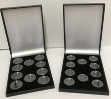 Slim Gold Sovereign Deluxe Black Storage Case FULL HALF Sovereign