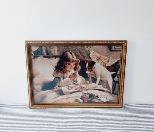 Vintage gold framed print - vintage,