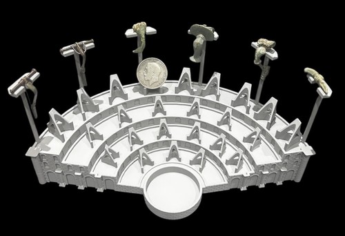 Coin fibula display - fibula,
