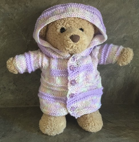 Hand knitted teddy bear - hand,