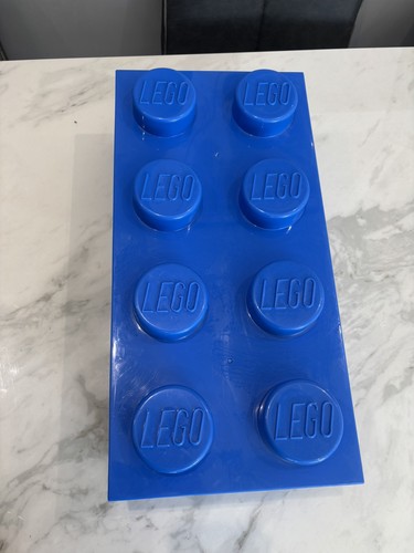 Large lego blue block stud - , 8-stud