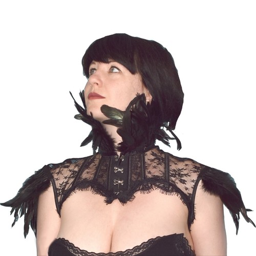 Feather collar victorian - collar,,