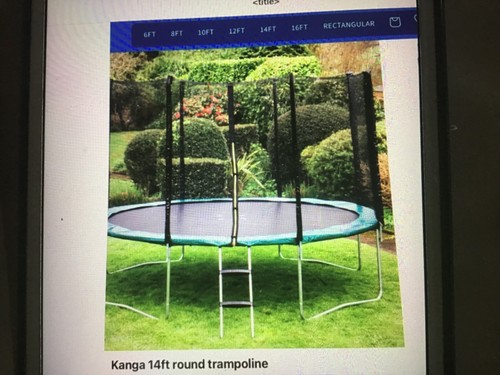 Kanga trampoline round - 14, ft