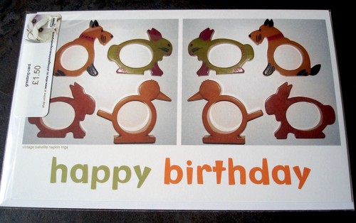 New birthday card - card, w