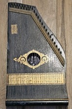 Vintage Antique Mandolin Guitar Lap Harp Marked B.L. Umberger Concord, NC