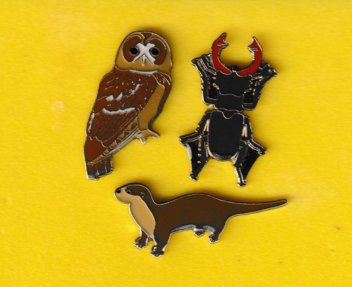 Rspb pin badge three - badge,
