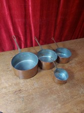 Vintage French Set Of 4 Copper