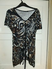 Ladies Animal Print Top Size
