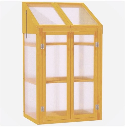 Wooden mini greenhouse cold - wooden,