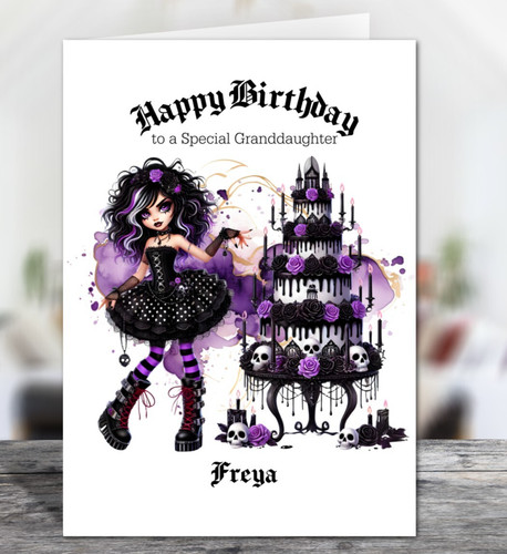 Personalised purple black - &,